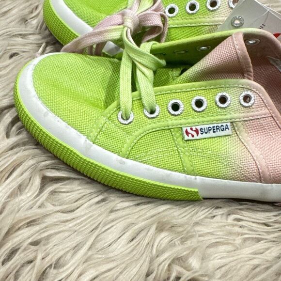 NWT Superga pink and green sneakers size 8.5 - Picture 6 of 9